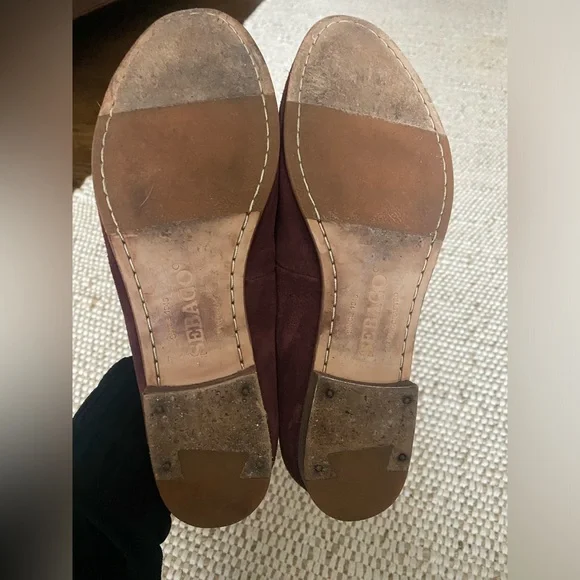 Sebago burgundy suede loafers size 6.5 - Picture 5 of 6